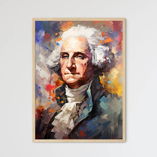 George Washington - A Painting Of A Ma - Framed Art Print