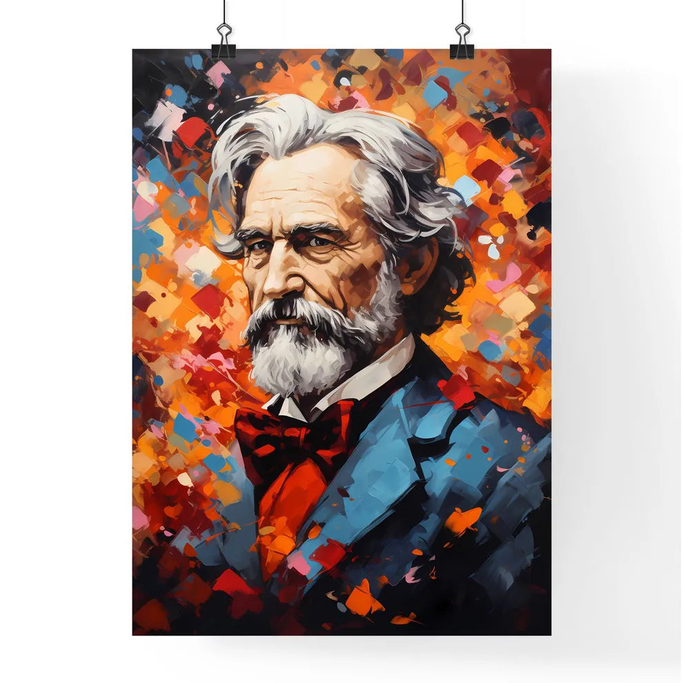 Giuseppe Verdi - A Painting Of A Man With A  Poster