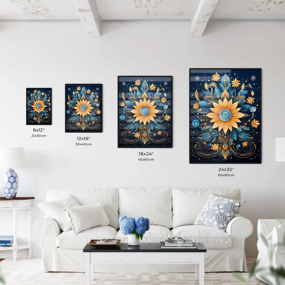 Greetings - A Colorful Flower With Leaves An Wall Art