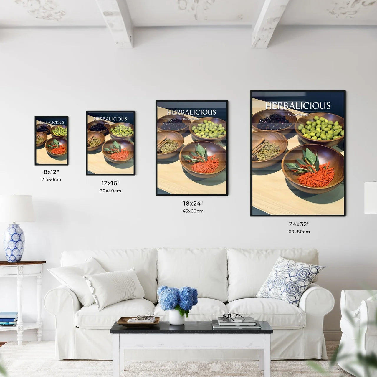 Herbs - A Group Of Bowls Of Foo - Kitchen Hangings