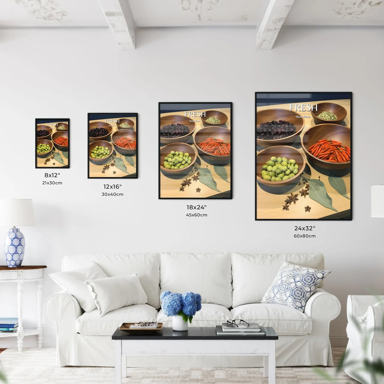 Herbs - A Group Of Bowls Of Foo - Kitchen Hangings