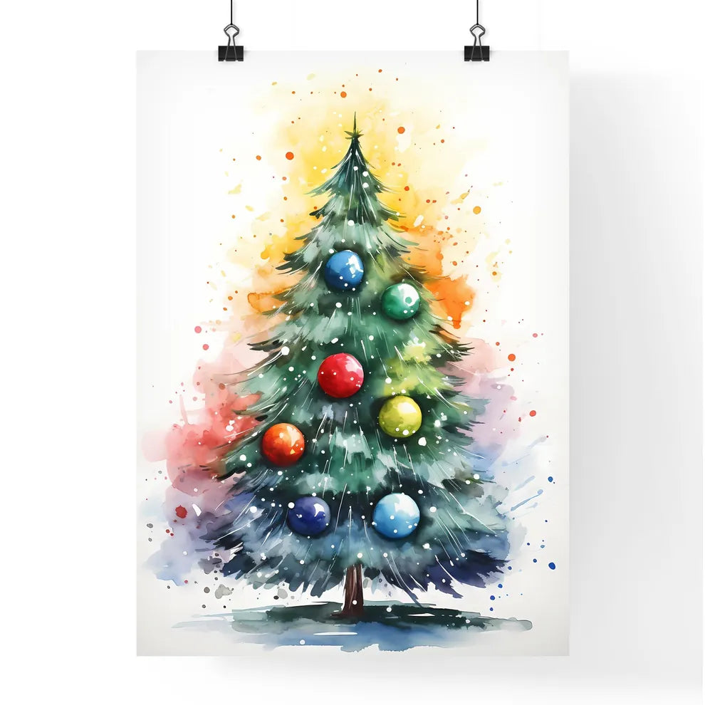 Holidays - A Watercolor Painting Of A Christ Poster