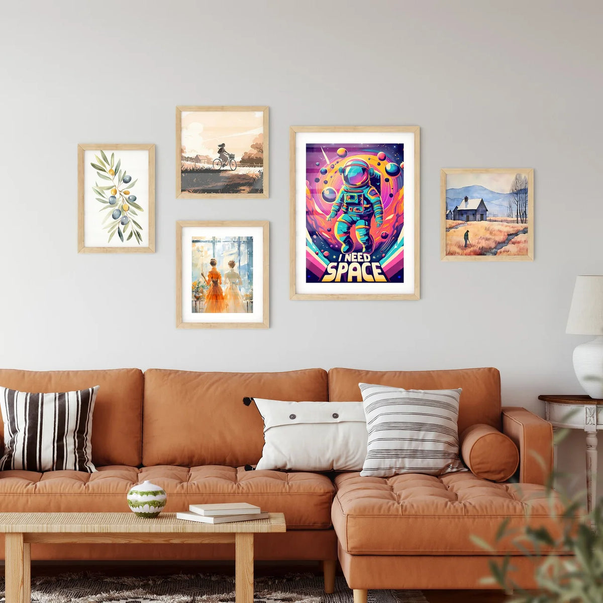 I Need Space - An Astronaut In Spac Framed Print