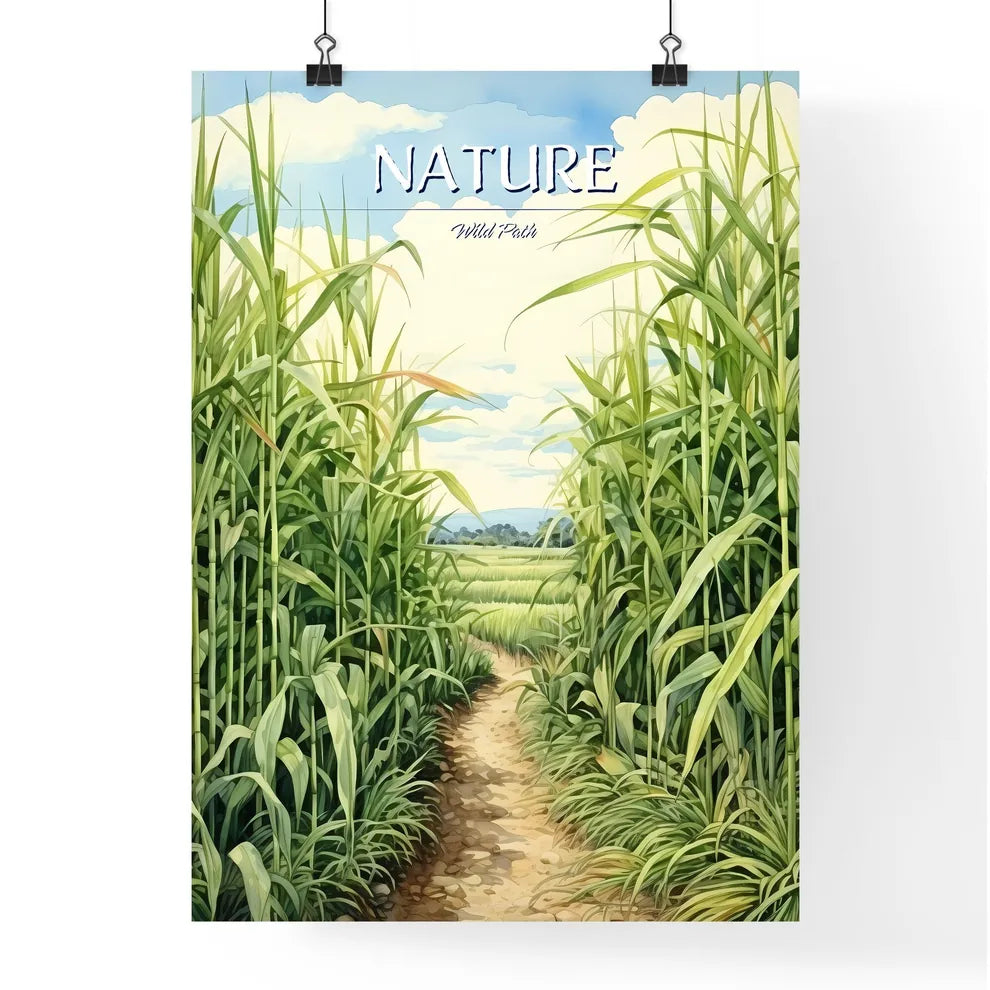In The South - A Dirt Path Through Tall Poster