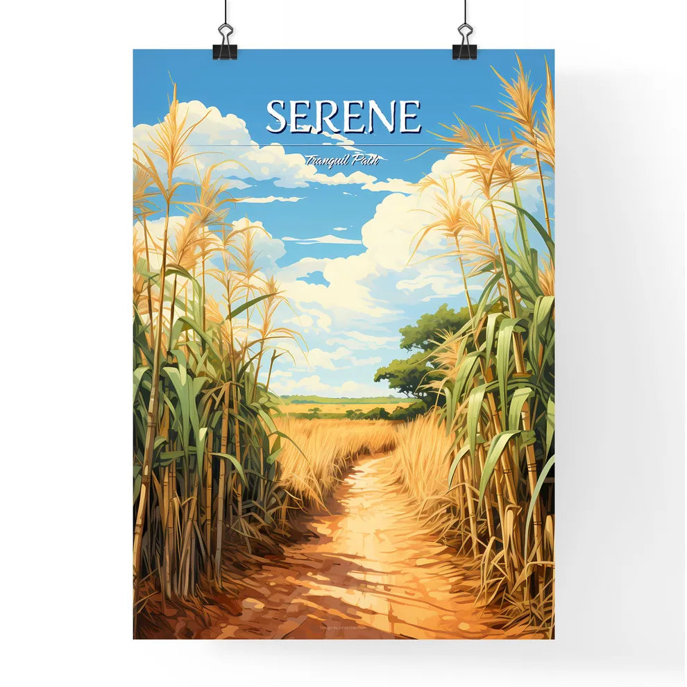 In The South - A Dirt Path Through Tall Poster