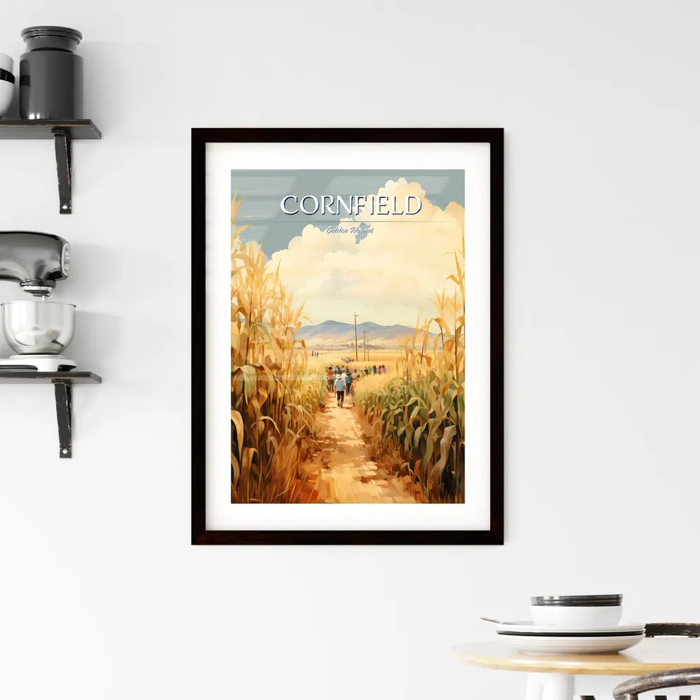 In The South - A Group Of People Walkin Framed Print
