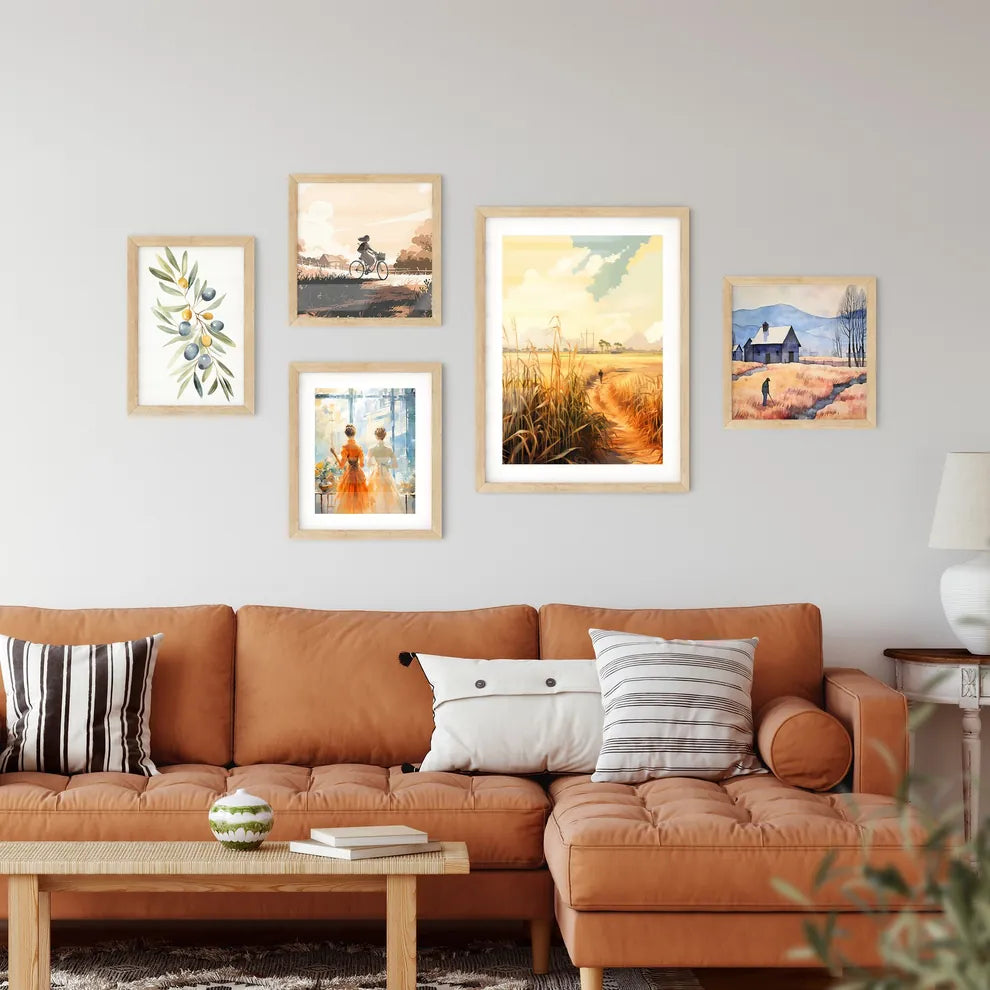 In The South - A Person Walking On A Path Th Framed Print