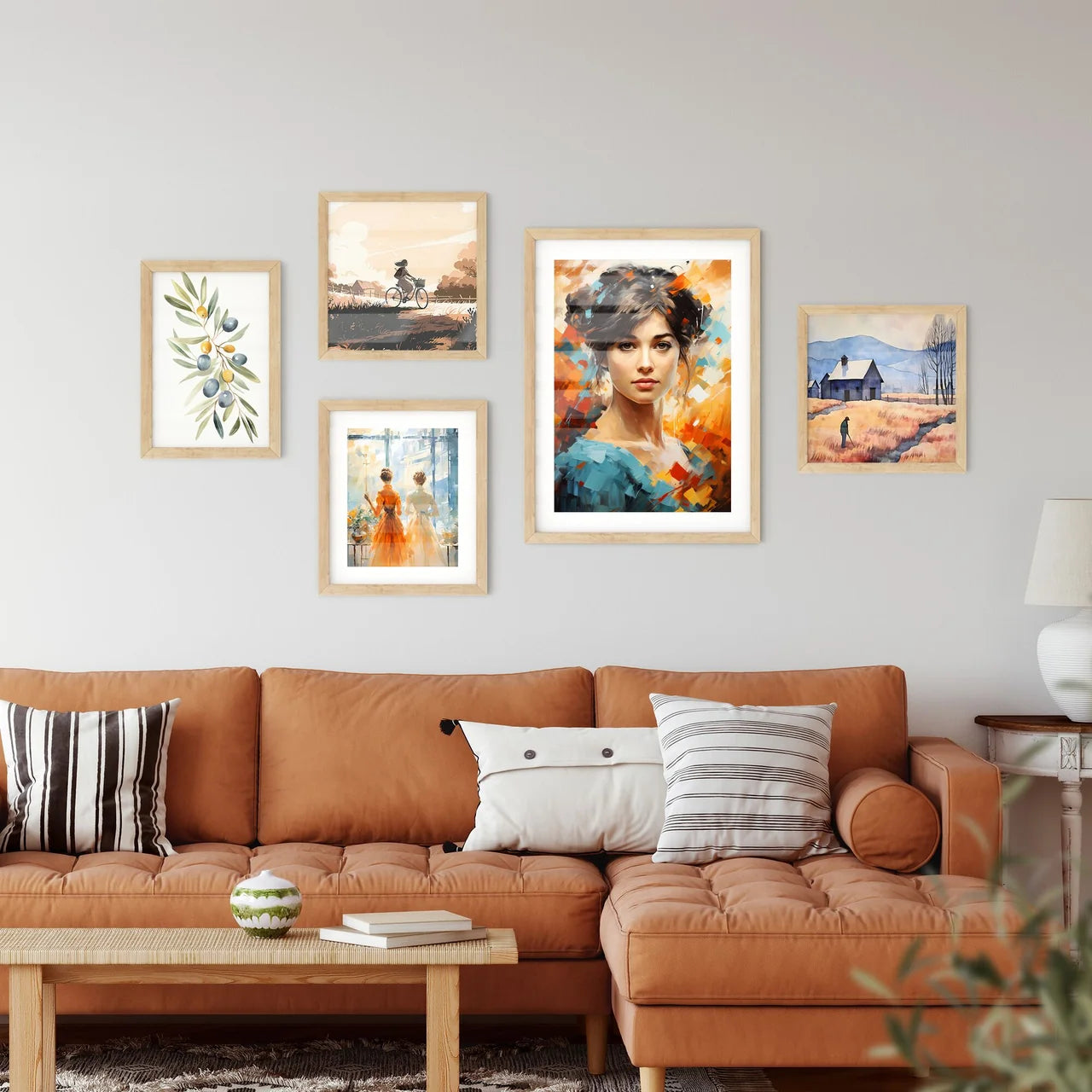 Jane Austen - A Painting Of A Woma Framed Print