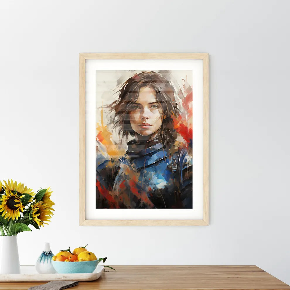 Joan Of Arc - A Woman In Armor With A Red An - Kitchen Hangings