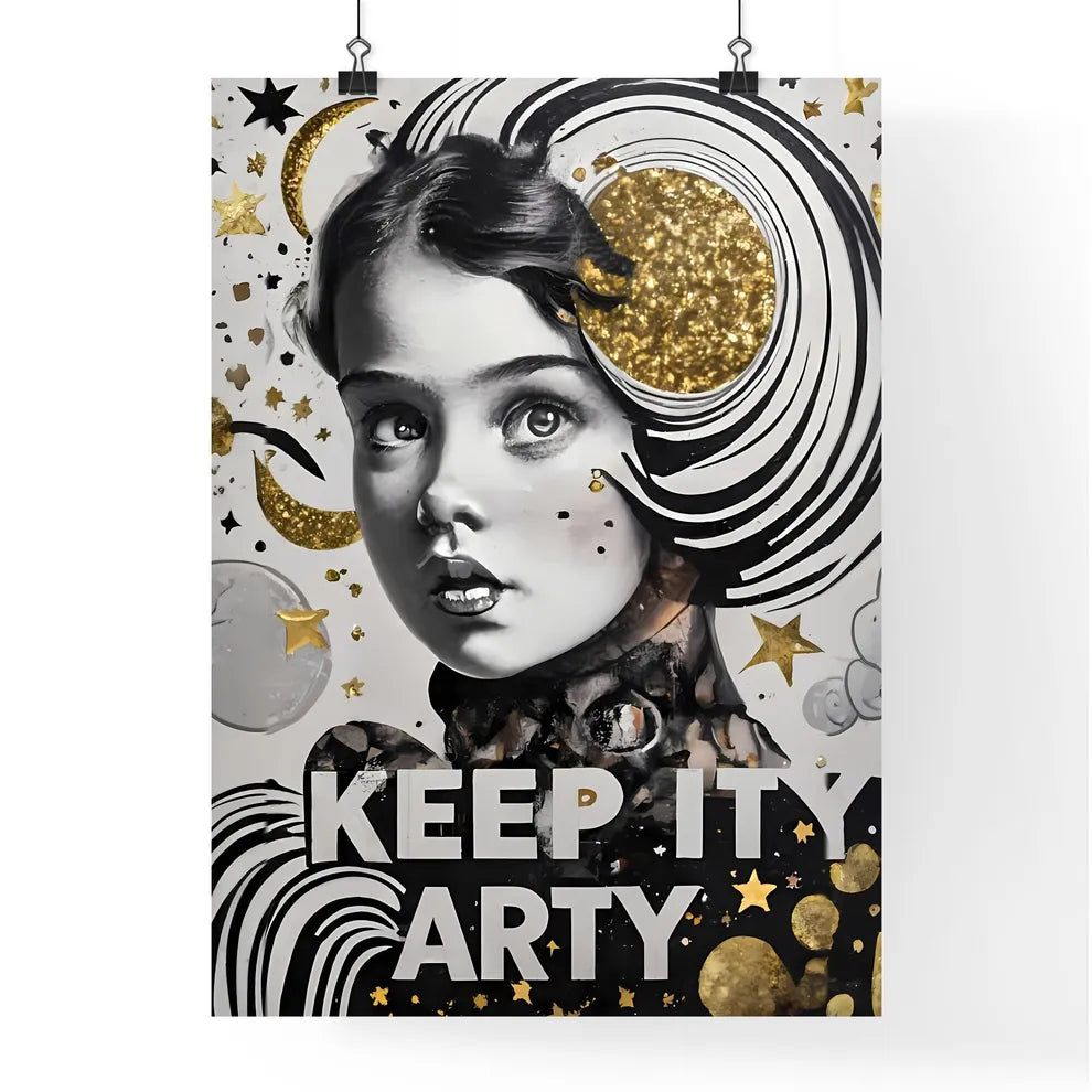 Keep It Arty - A Black And White Picture Of  Poster