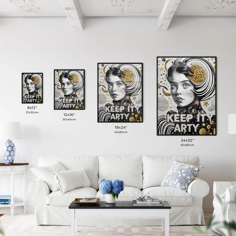 Keep It Arty - A Black And White Picture Of  Wall Art