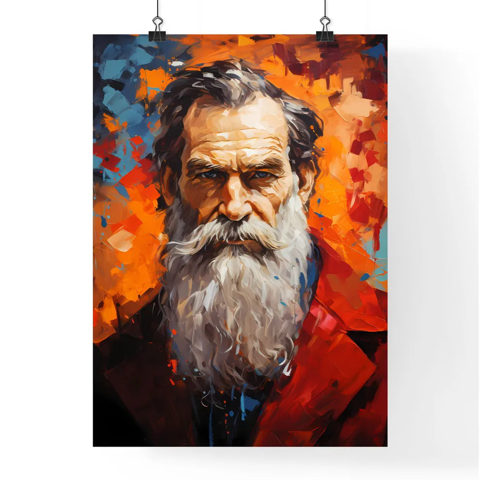 Leo Tolstoy - A Painting Of A Man With A Lon Poster