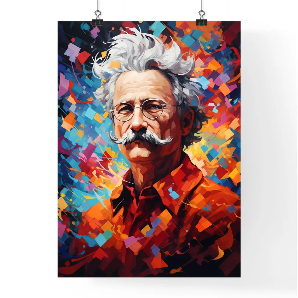Leon Trotsky - A Man With White Hair And Mus Poster