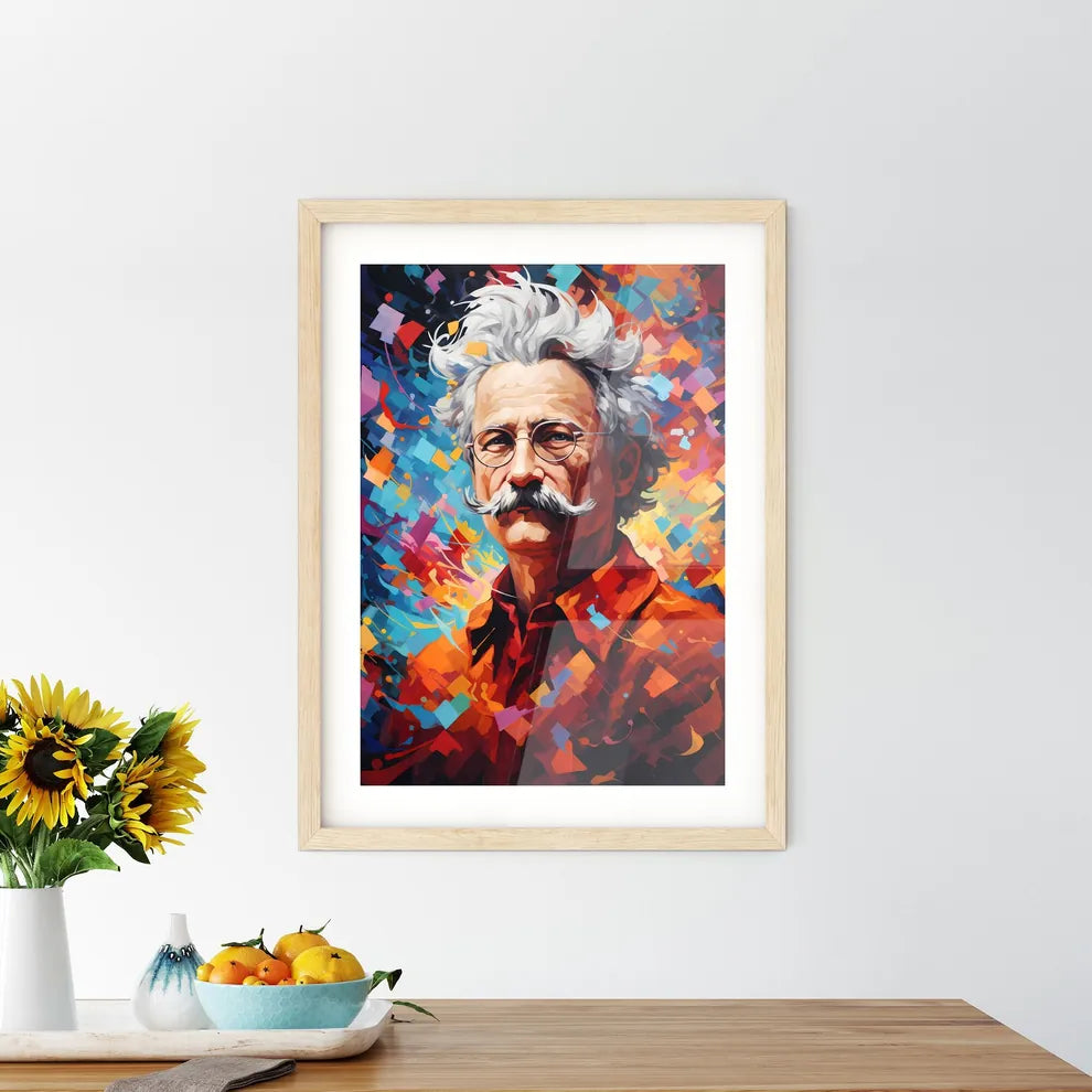 Leon Trotsky - A Man With White Hair And Mus - Kitchen Hangings