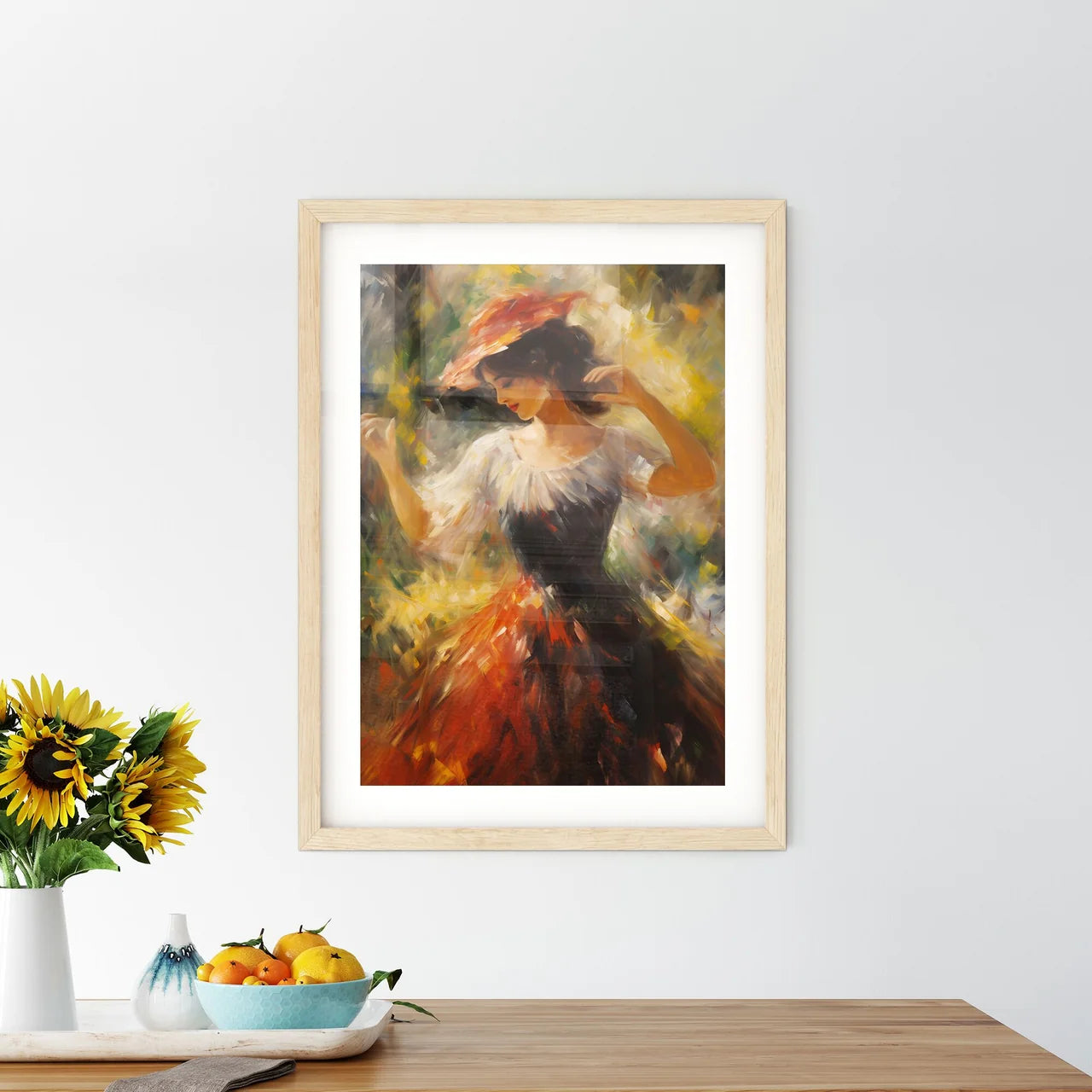 Little Dancer - A Painting Of A Woman In A D - Kitchen Hangings