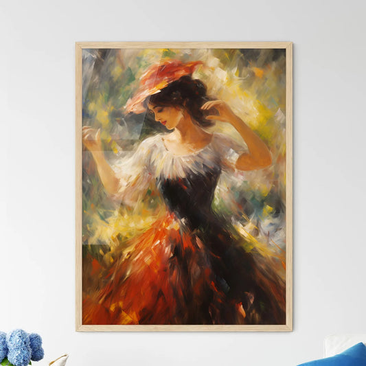 Little Dancer - A Painting Of A Woman In A D - Framed Art Print
