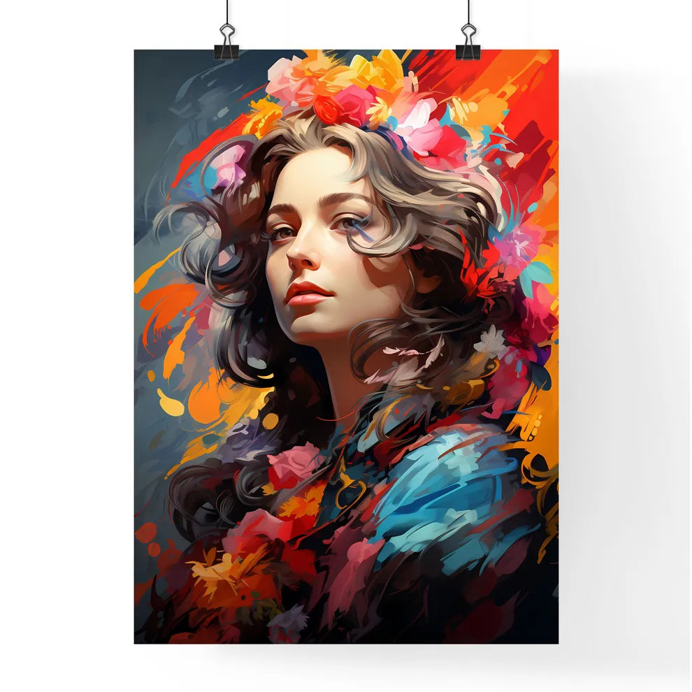 Maria Theresa - A Woman With Long Hair And C Poster