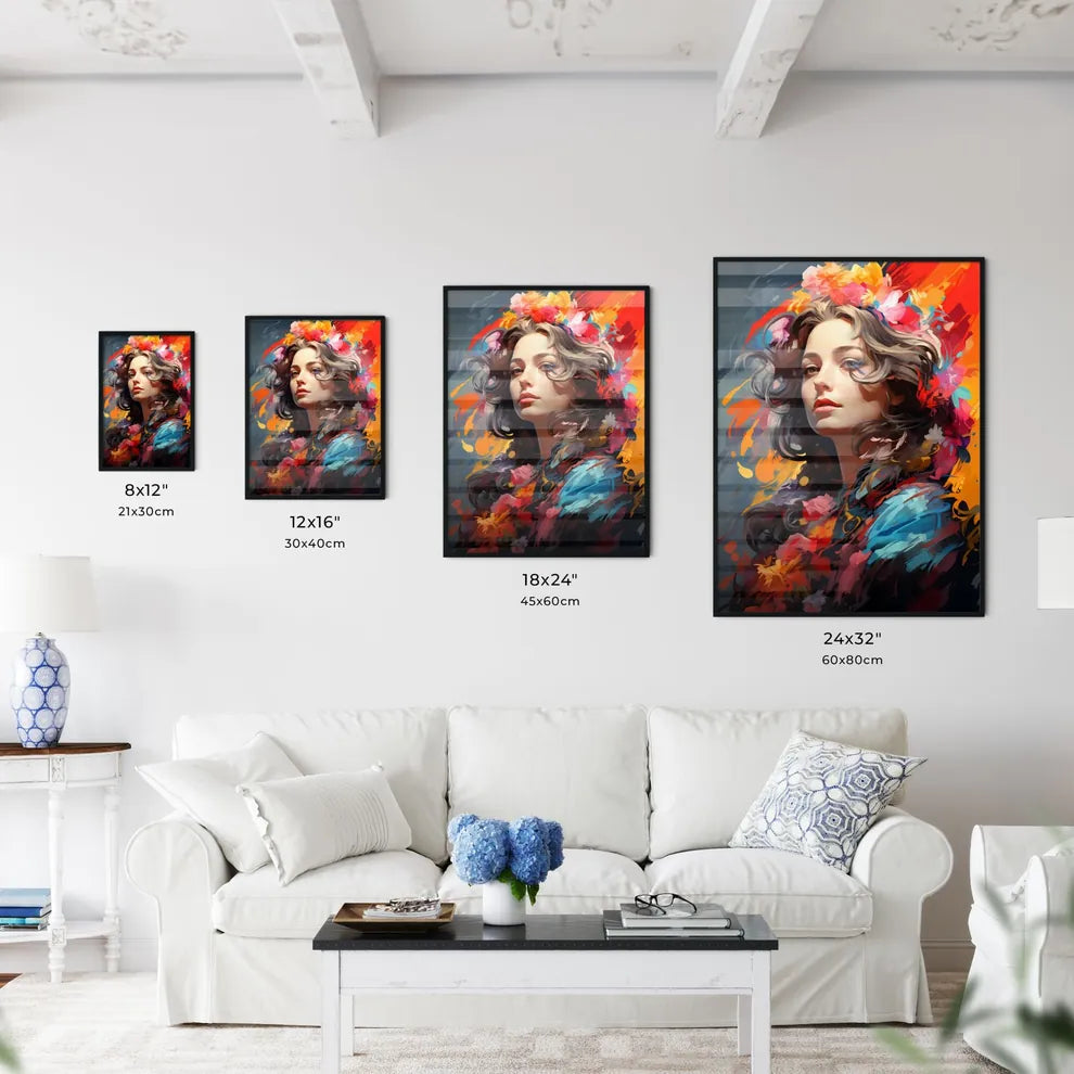 Maria Theresa - A Woman With Long Hair And C Wall Art