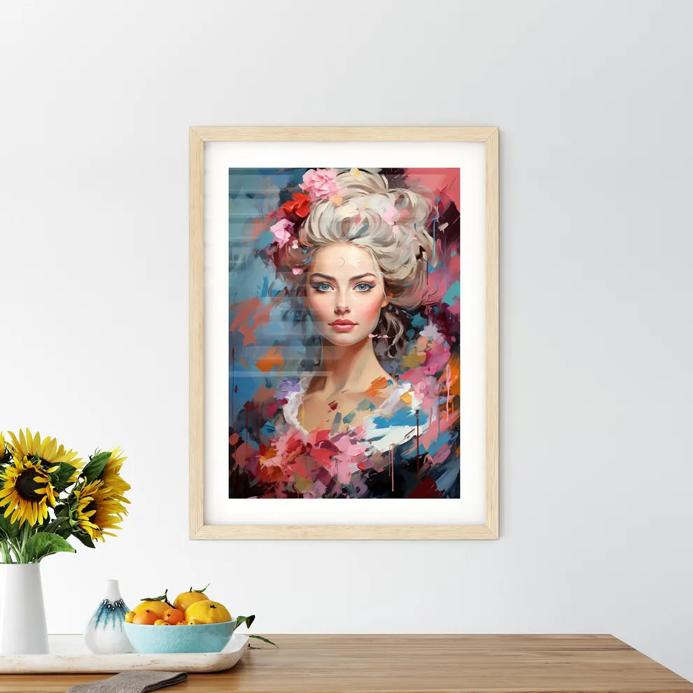 Marie Antoinette - A Woman With Flowers In H - Kitchen Hangings