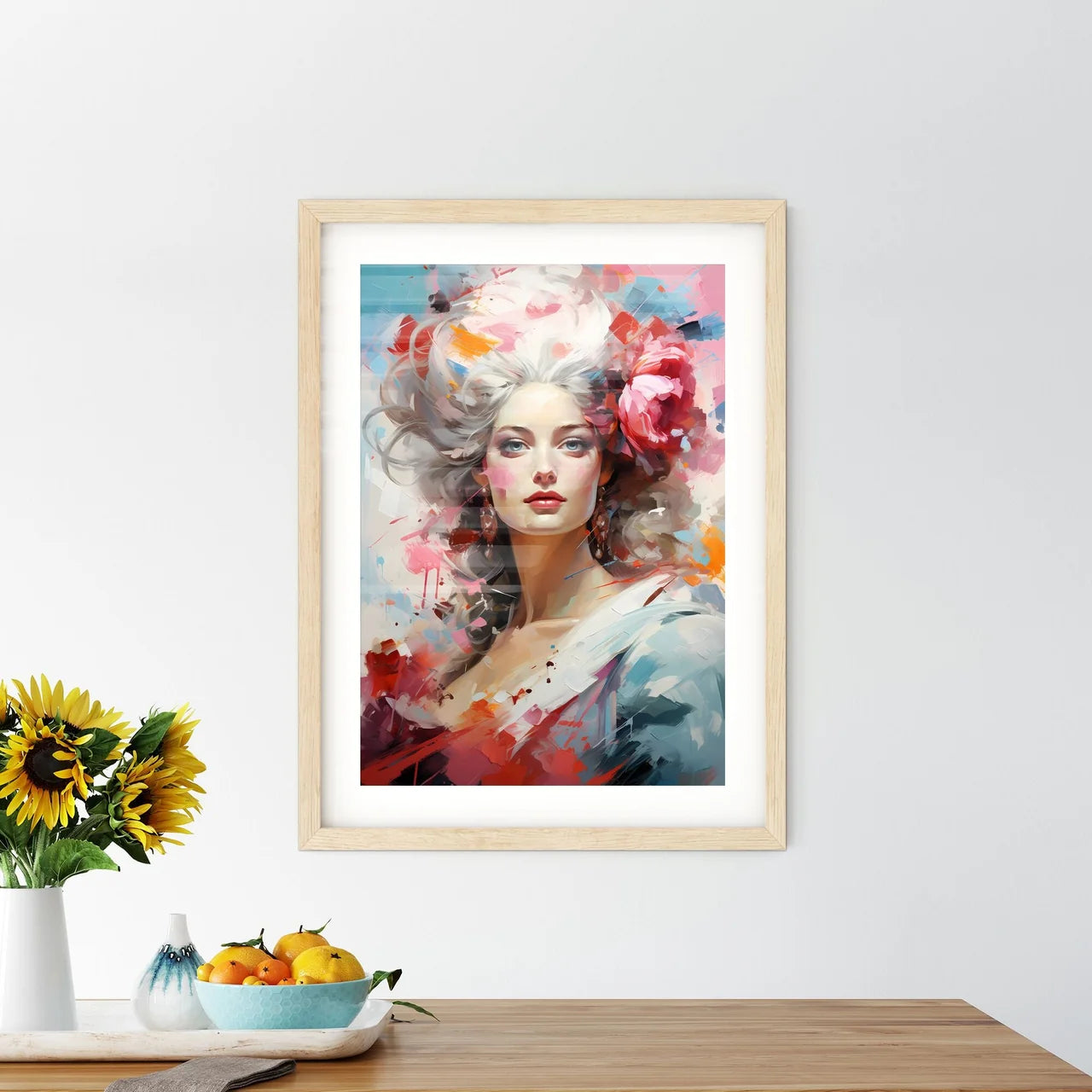 Marie Antoinette - A Painting Of A Woman Wit - Kitchen Hangings