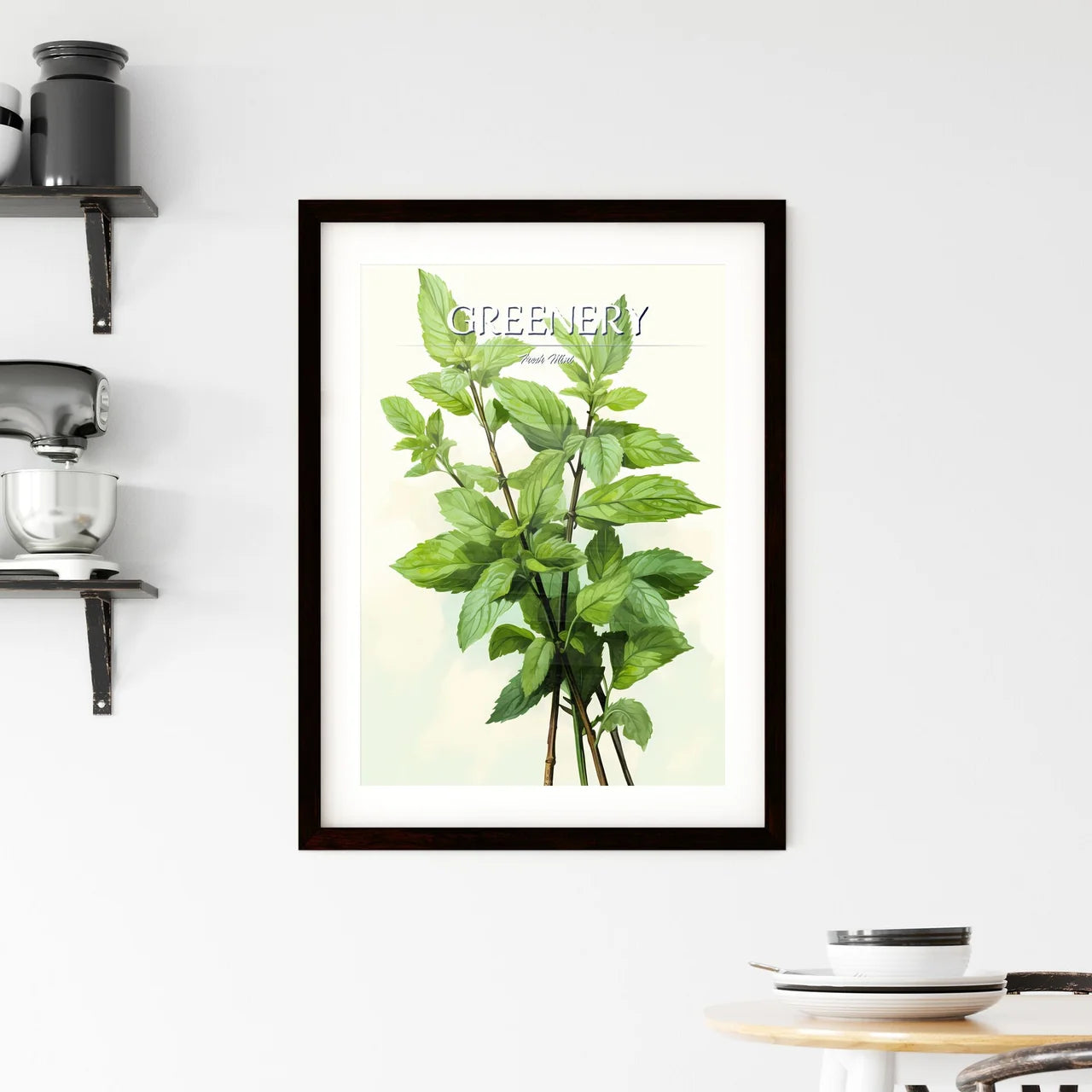 Mint - A Plant With Green Leave Framed Print