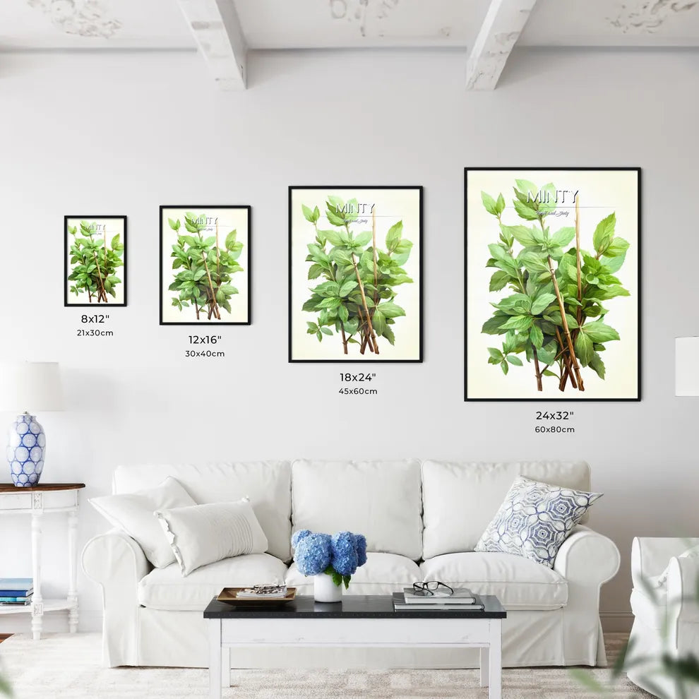 Mint - A Plant With Green Leave - Kitchen Hangings