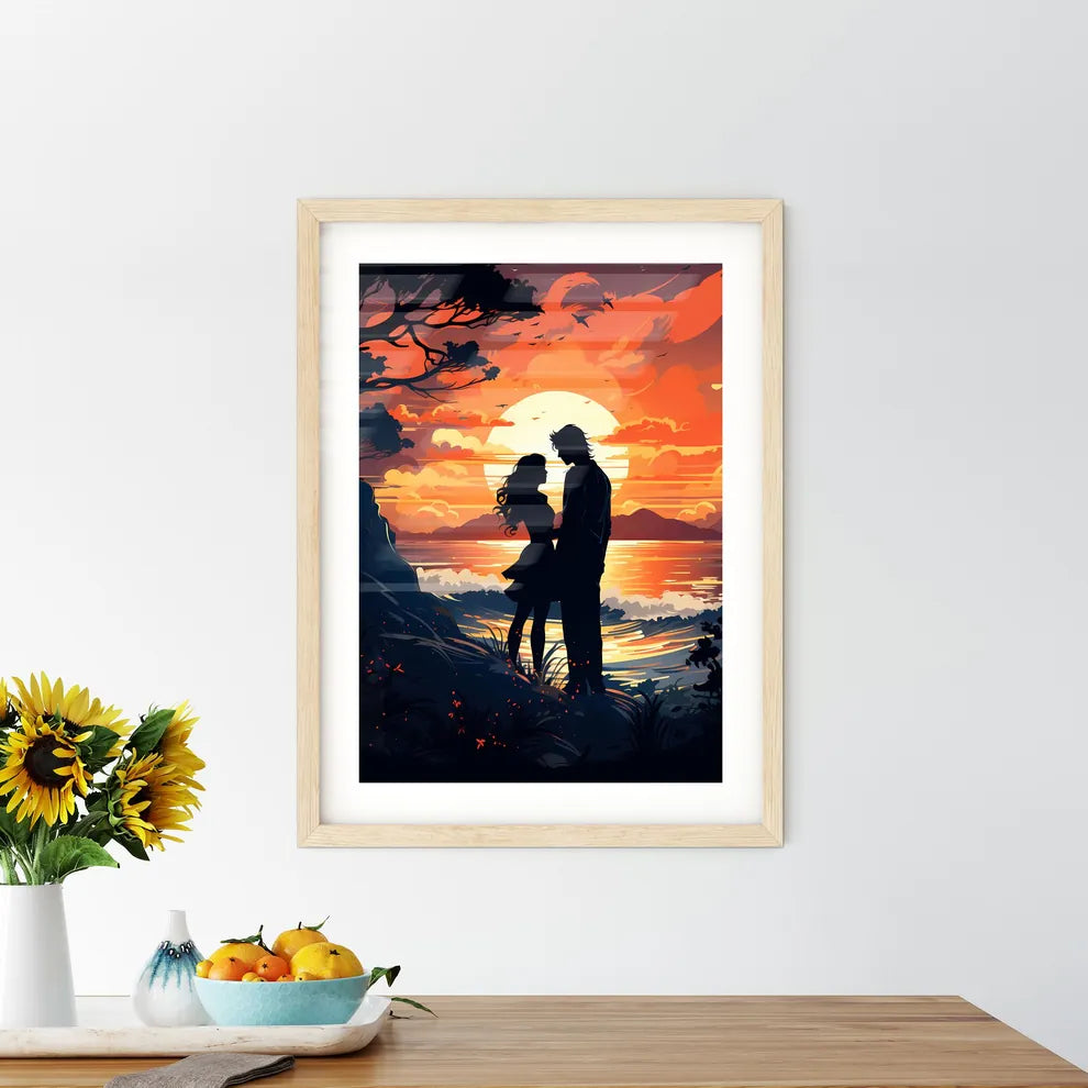 More Than Friends - A Man And Woman Standing - Kitchen Hangings