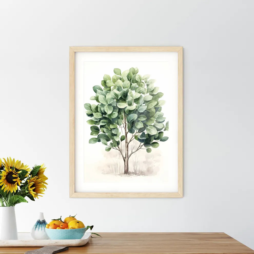 Olive Tree - A Watercolor Of A Tre - Kitchen Hangings