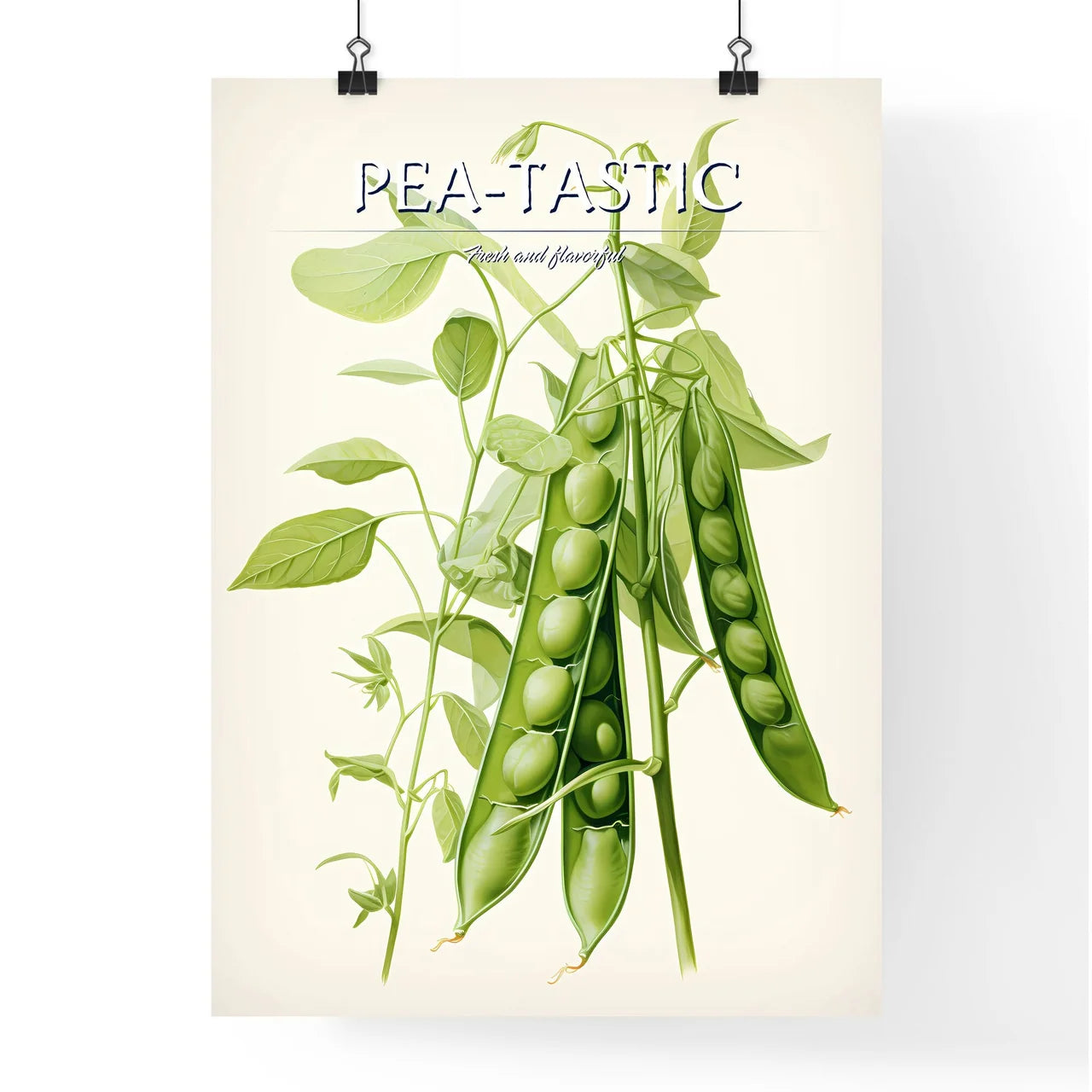 Peas - A Pea Plant With Green L Poster