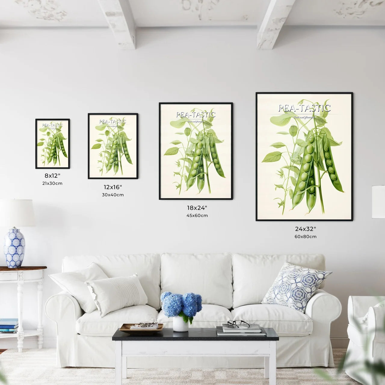 Peas - A Pea Plant With Green L - Kitchen Hangings