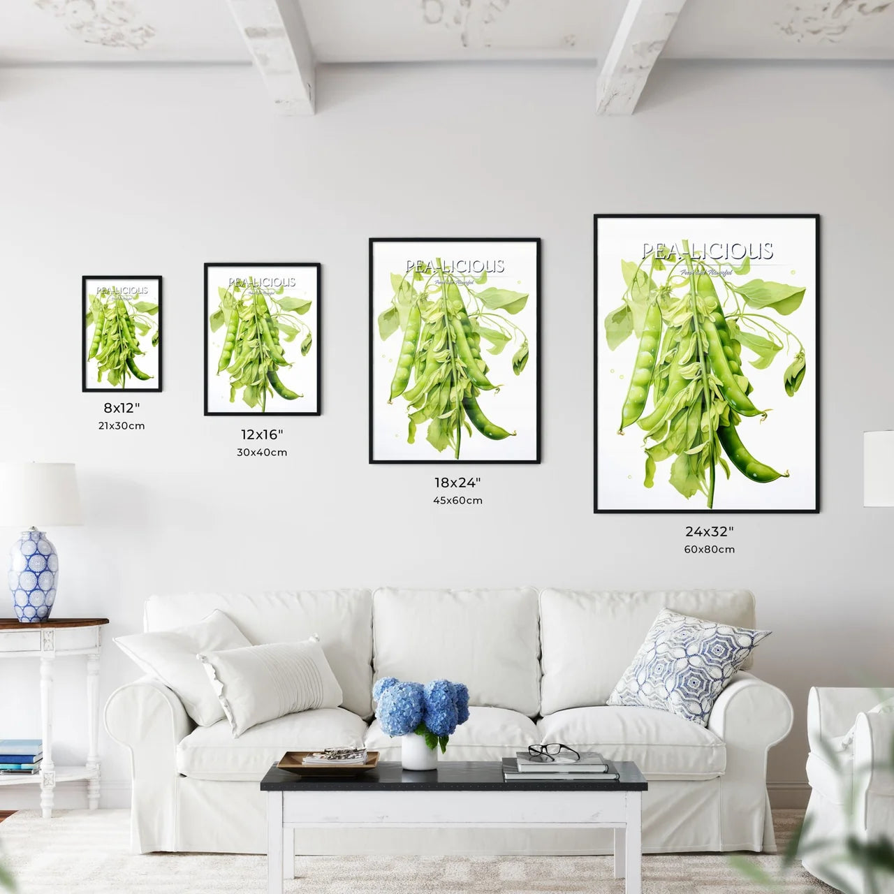 Peas - A Green Pea Plant With P - Kitchen Hangings