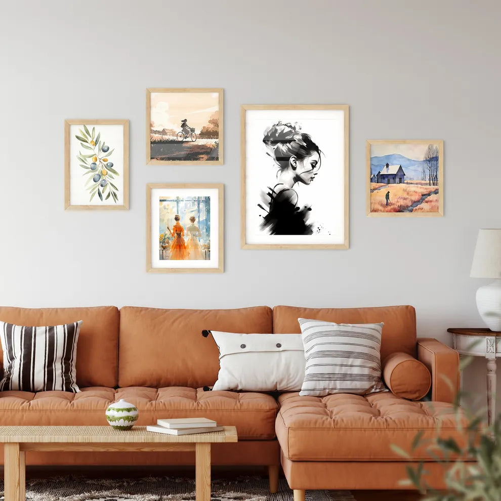 Portrait - A Woman With A Bu Framed Print