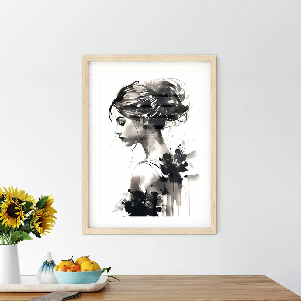 Portrait - A Woman With A Hair Bu - Kitchen Hangings