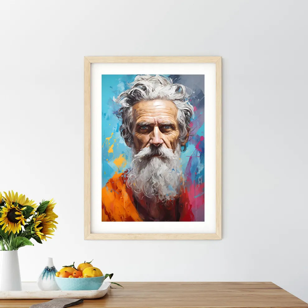 Pythagoras Of Samos - A Man With A White Bea - Kitchen Hangings