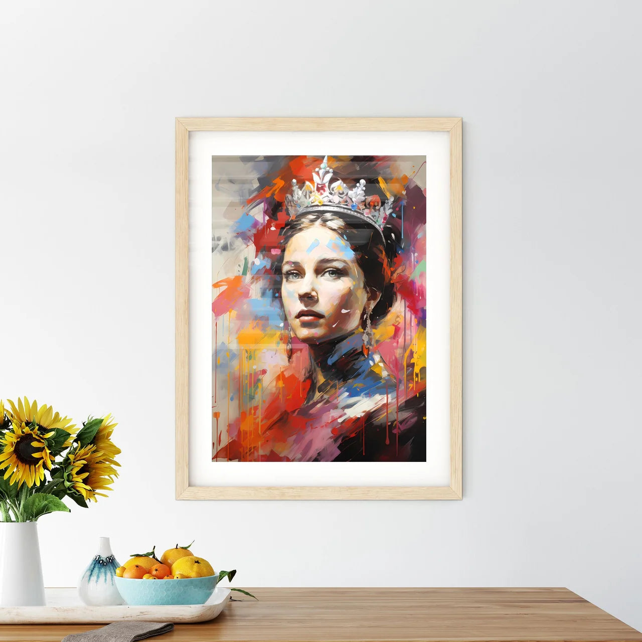 Queen Victoria - A Painting Of A Woman With  - Kitchen Hangings