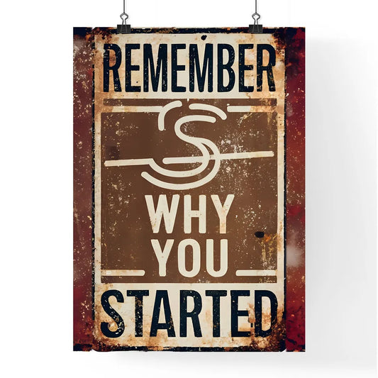 Remember - A Sign On A Wal Poster
