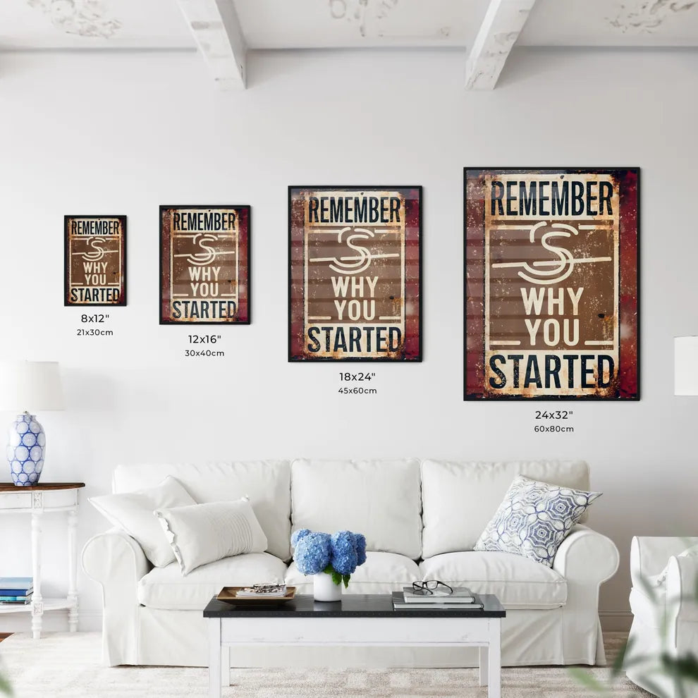 Remember - A Sign On A Wal Wall Art