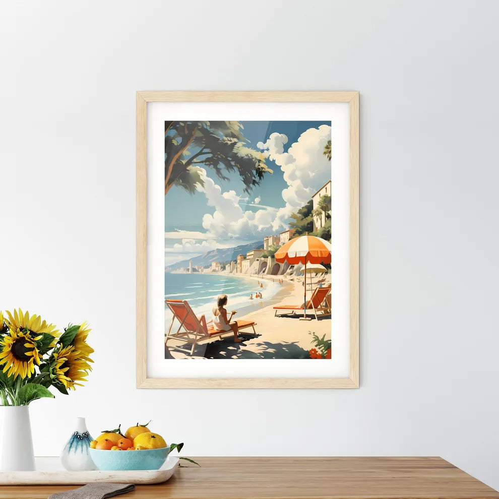 Remember Italy - A Woman Sitting In A Chair  - Kitchen Hangings