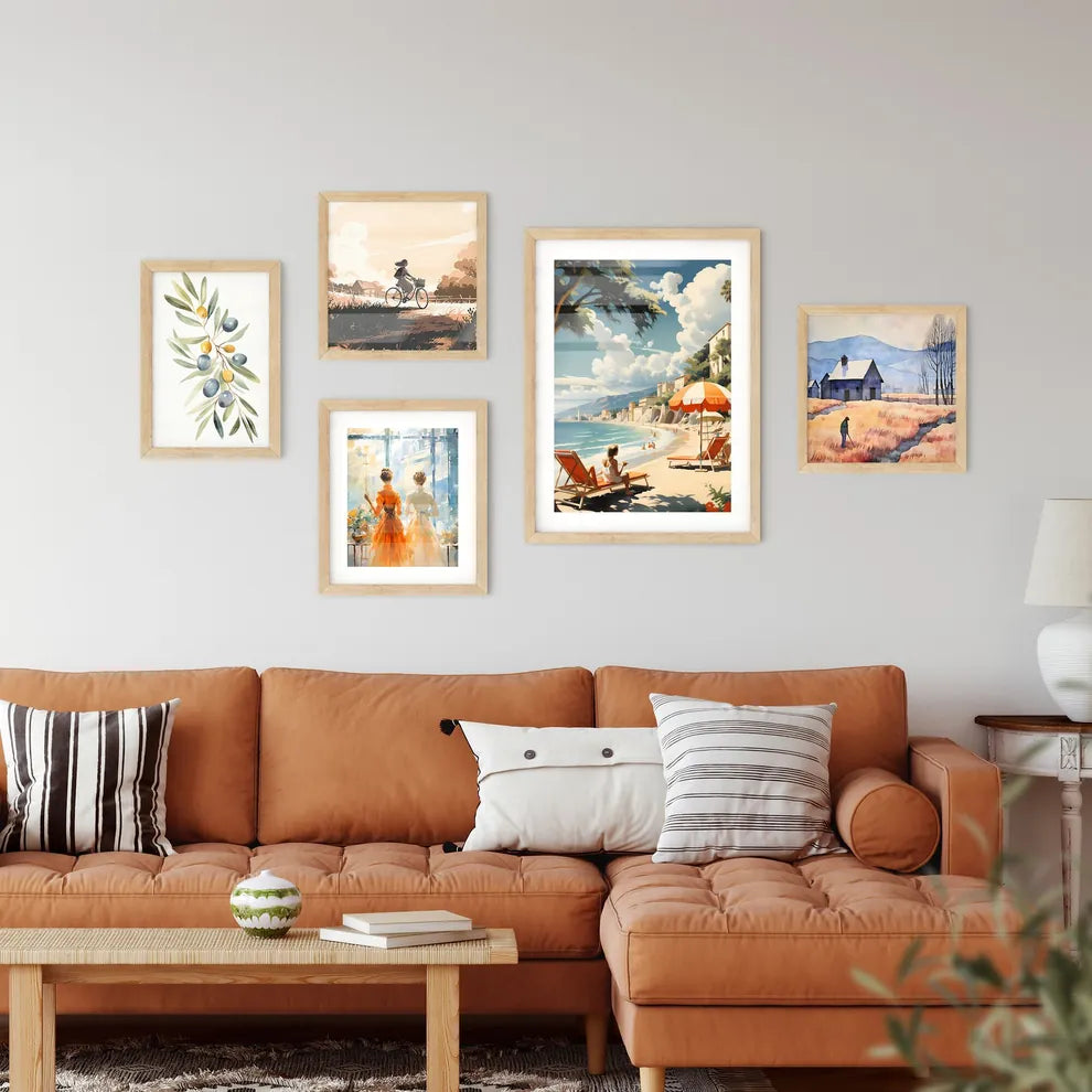 Remember Italy - A Woman Sitting In A Chair  Framed Print