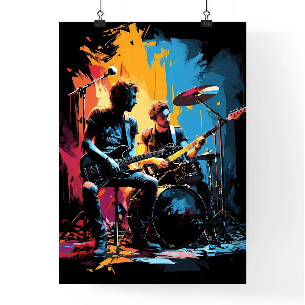 Rock - A Group Of Men Playing Instrument Poster