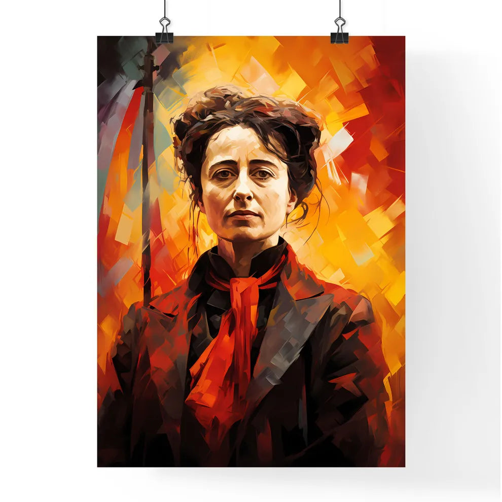 Rosa Luxemburg - A Woman With A Red Scar Poster