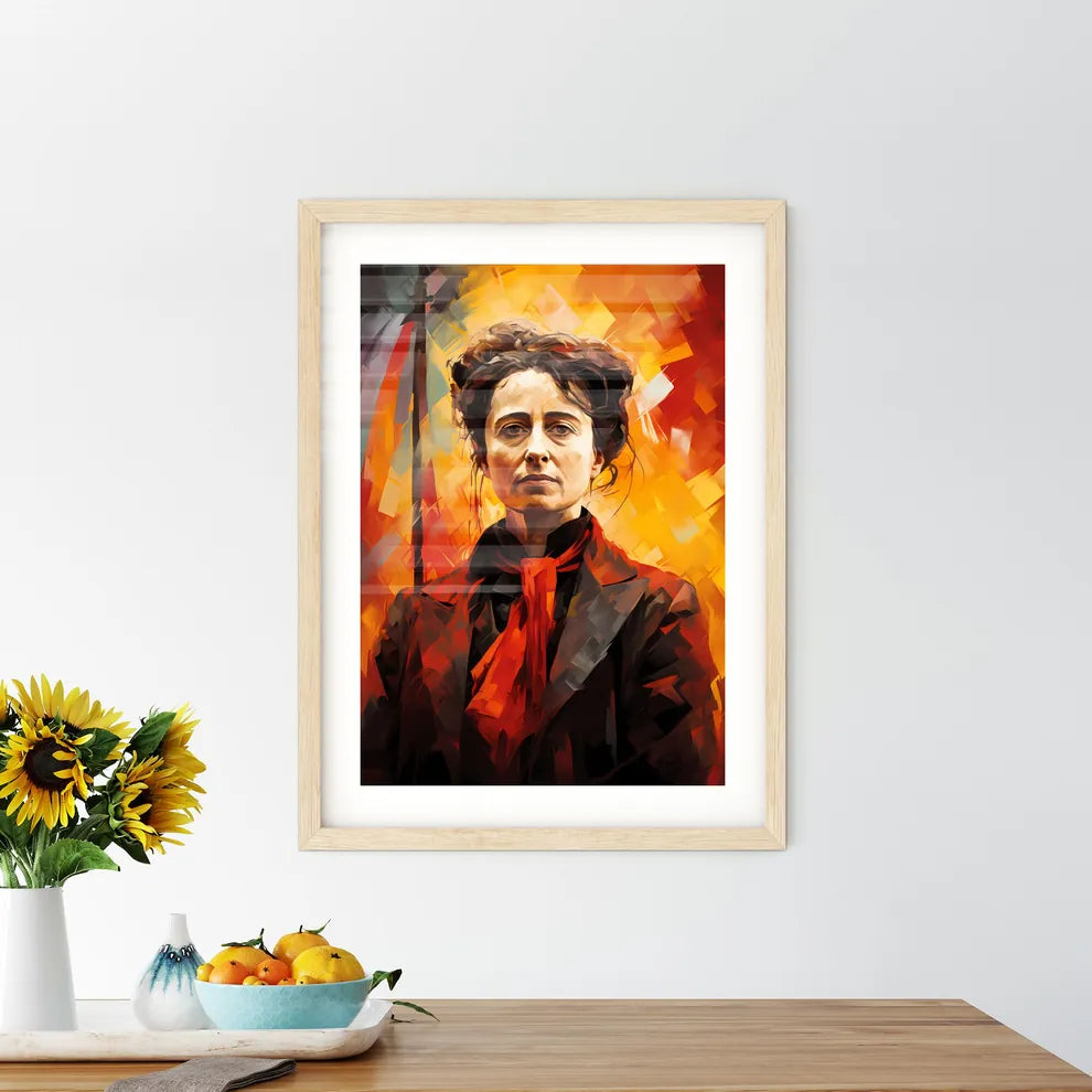 Rosa Luxemburg - A Woman With A Red Scar - Kitchen Hangings
