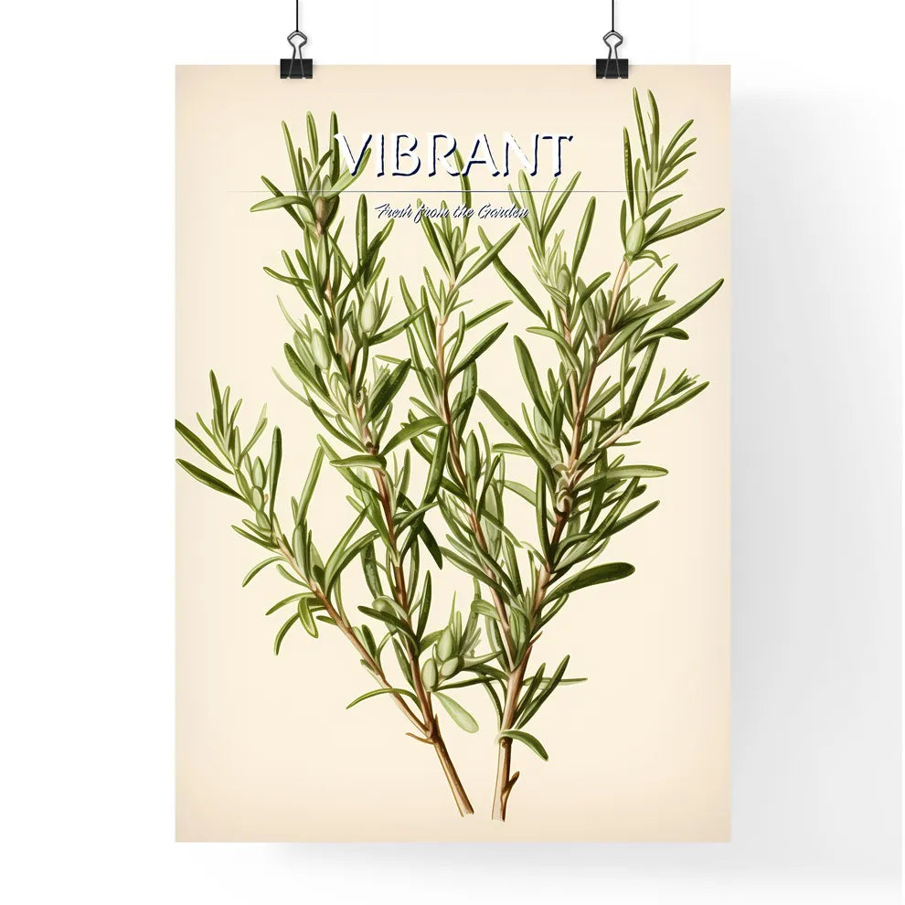 Rosemary - A Close Up Of A Plan Poster