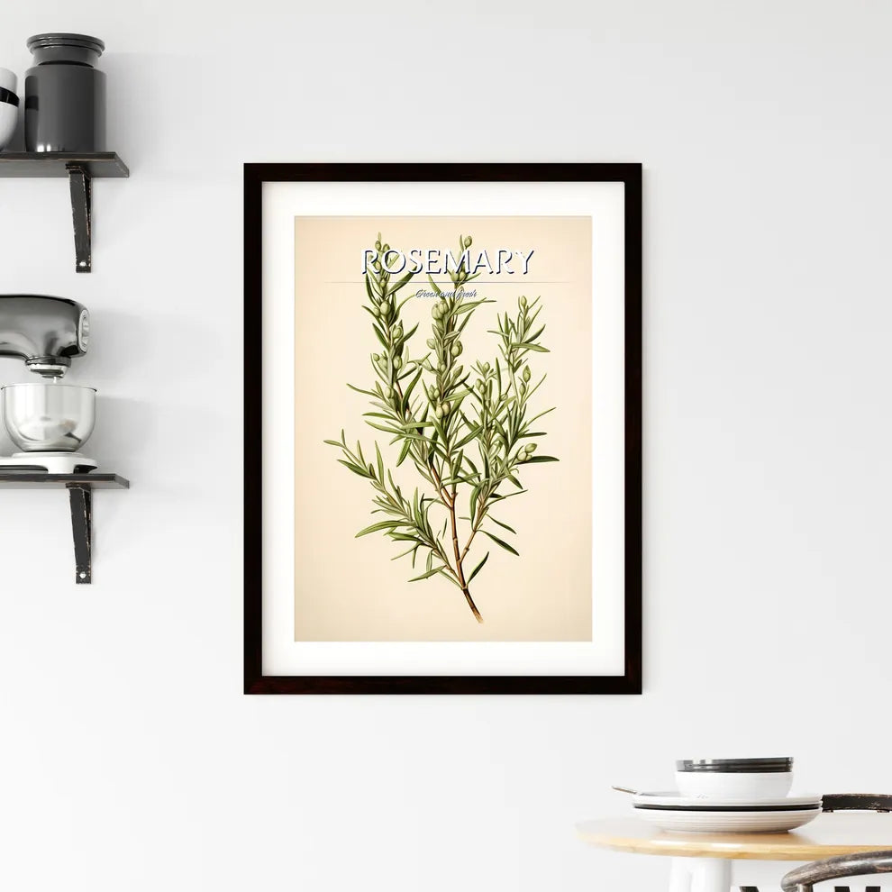 Rosemary - A Plant With Green Leave Framed Print