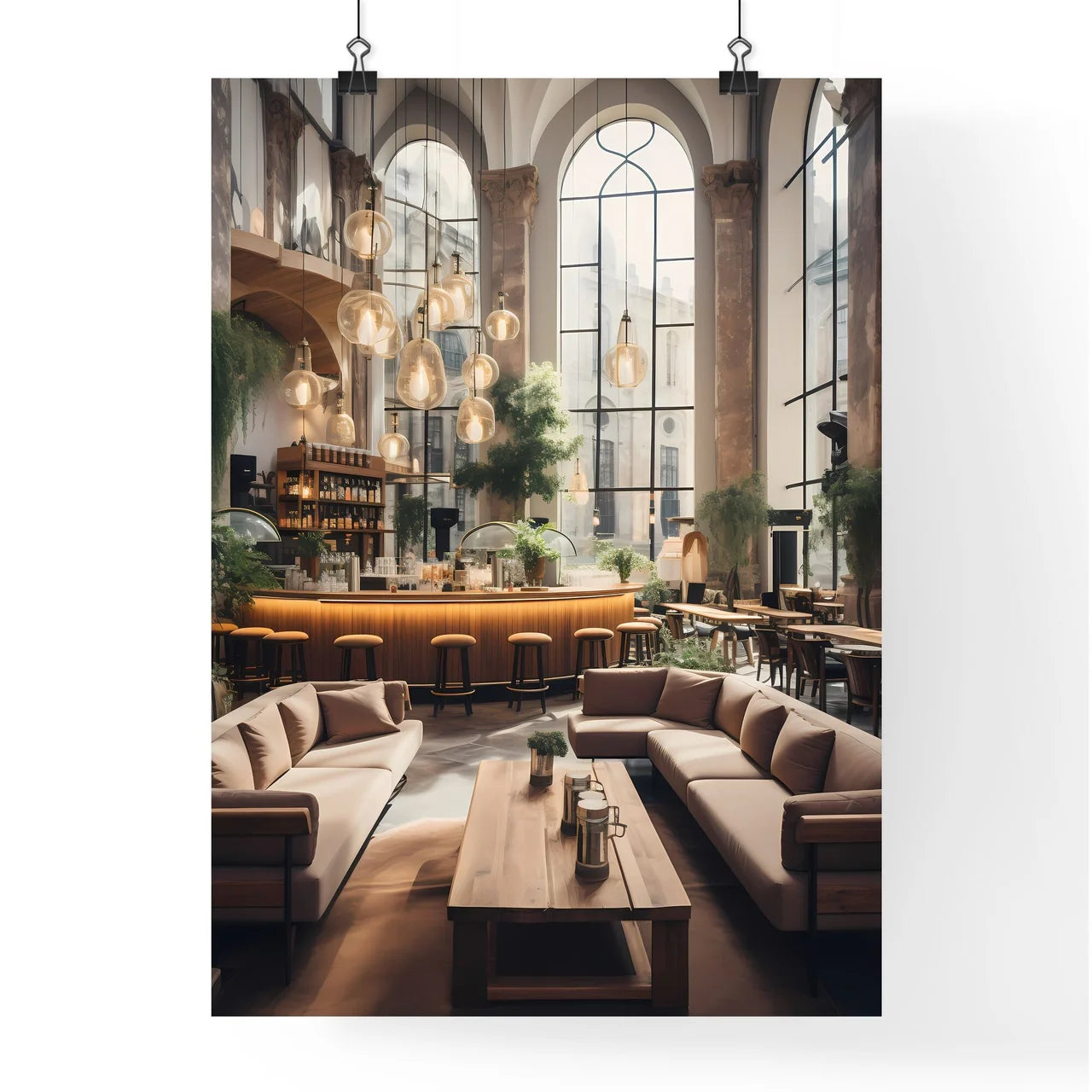 Sacred Building - A Room With A Large Window Poster