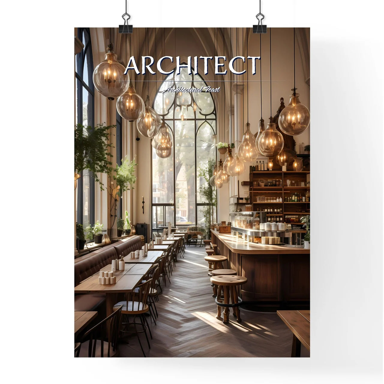 Sacred Building - A Room With Tables And C Poster