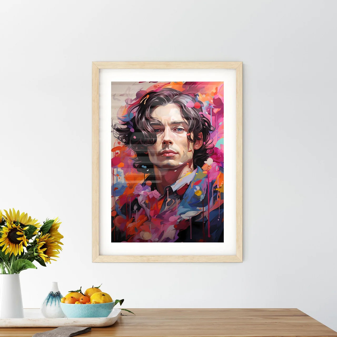 Sandro Botticelli - A Man With Long Hair And - Kitchen Hangings