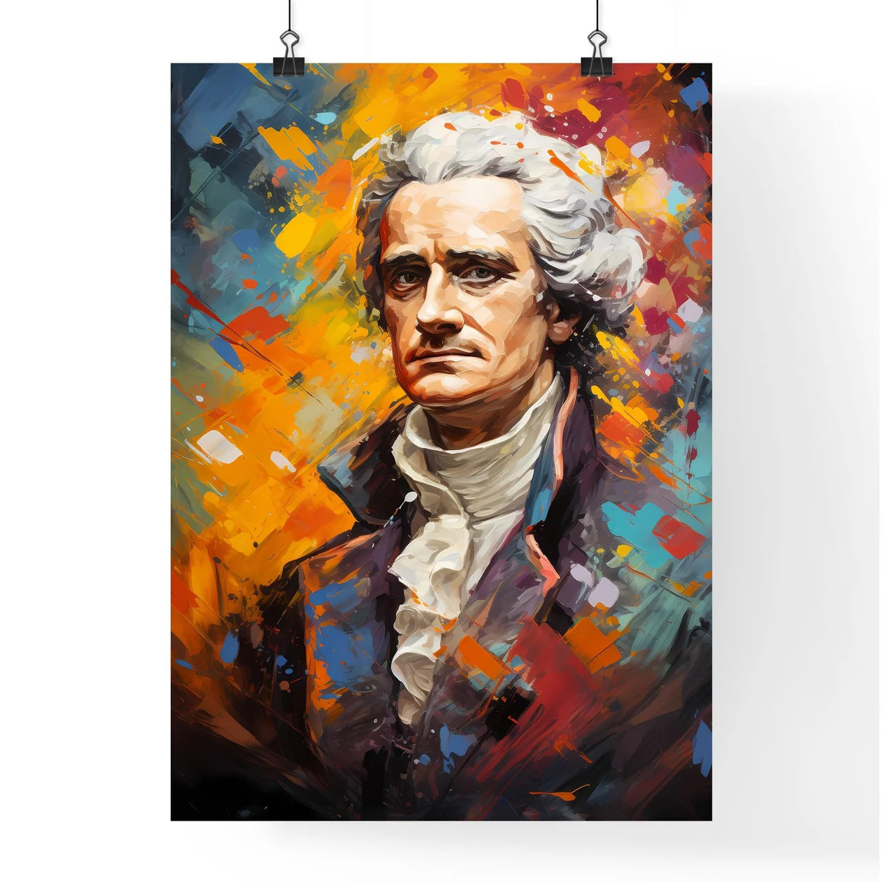 Sir Isaac Newton - A Painting Of A Ma Poster