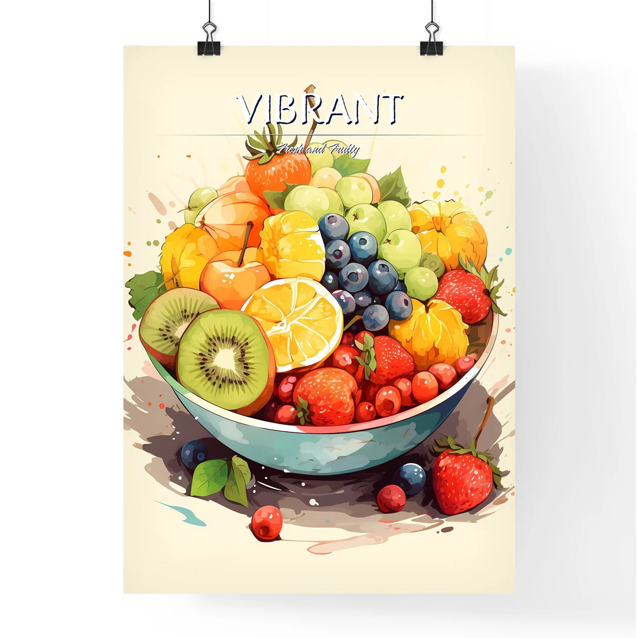 Still Life - A Bowl Of Frui Poster