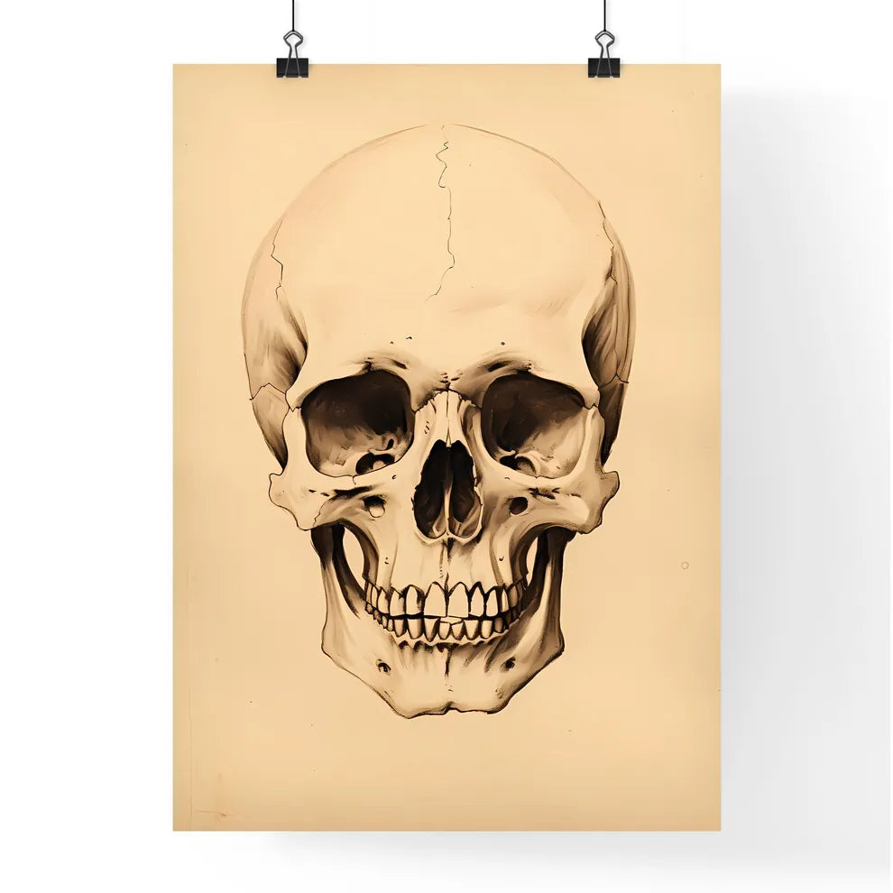 Study - A Drawing Of A Skul Poster